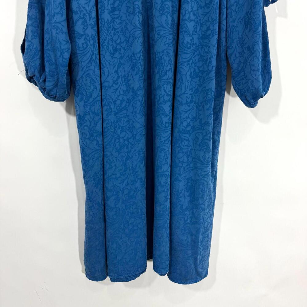 Anthropologie Holding Horses Women’s Size Small Blue Cold Shoulder Swing Dress - Picture 3 of 10